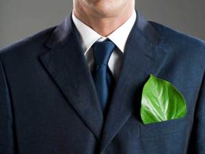 Green Business Man